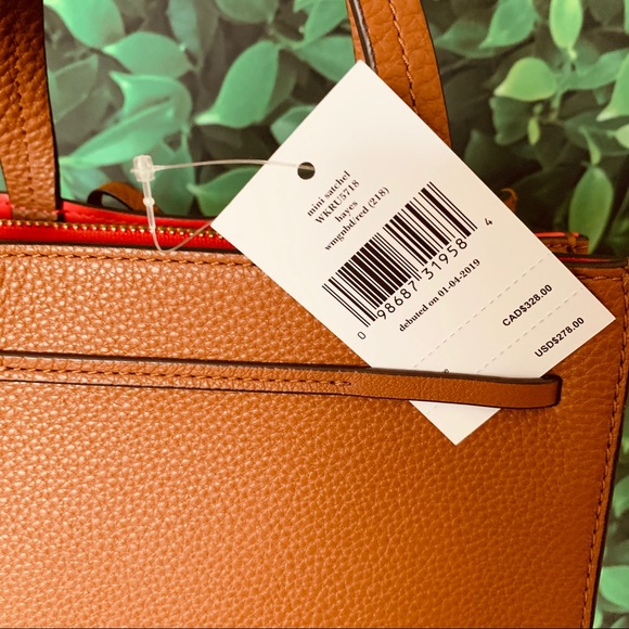 Kate Spade Hayes Street Mini Satchel Warm Ginger - Picture 5 of 6
